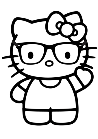 Hello Kitty Nerd Coloring Page Hello Kitty Hello 339x480 Hello Kitty Nerd Coloring Page Hello Kitty Hello