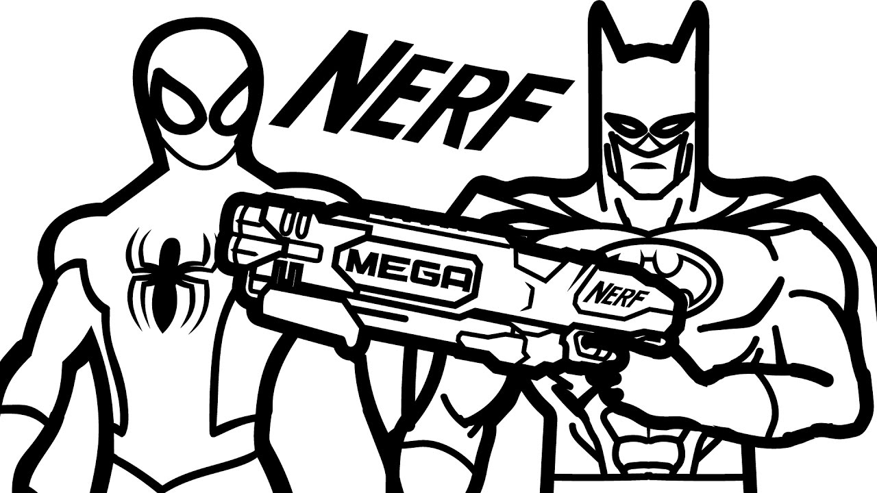 Nerf Gun Coloring Pages at GetColorings.com | Free printable colorings ...