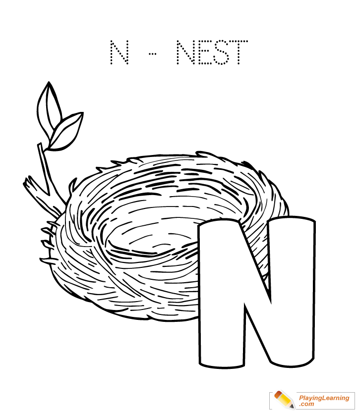 Nest Coloring Page at GetColorings.com | Free printable colorings pages