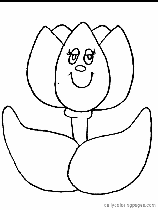 Cute Flower Coloring Pages 006 Drawing Flower 600x800 Cute Flower Coloring Pages 006 Drawing Flower
