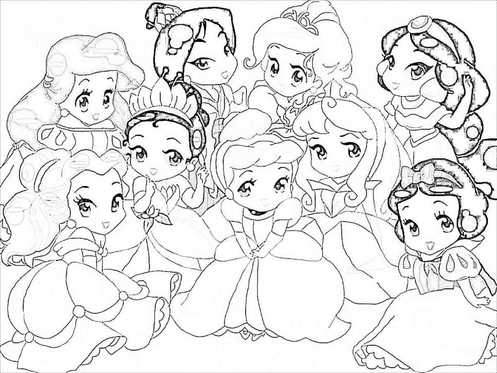 1024x768 New Baby Disney Princess Coloring Pages Gallery Free Beautiful