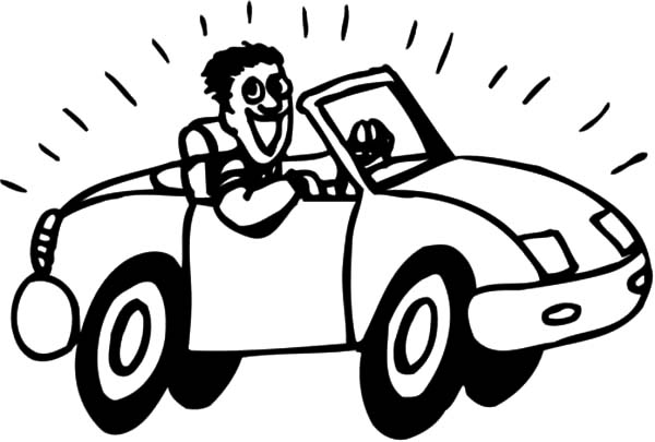 600x405 Driving New Car Coloring Pages Best Place To Color