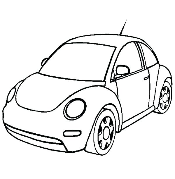 600x612 Car Coloring Pages Hot Wheels New Beetle Car Coloring Pages Car