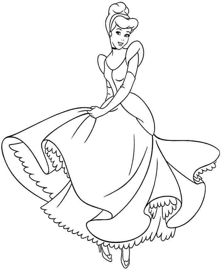 Cinderella Coloring Page New Disney Princess Coloring Pages 706x859 Cinderella Coloring Page New Disney Princess Coloring Pages