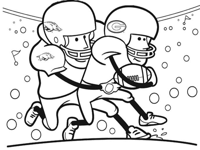 687x517 18 Beautiful Football Player Coloring Pages Voterapp.us