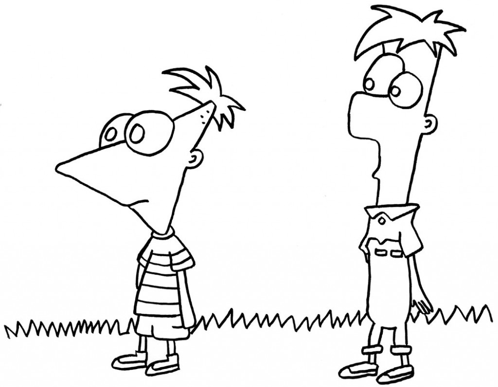 Phineas And Ferb Coloring Pages (6) Coloring Kids 1024x796 Phineas And Ferb Coloring Pages (6) Coloring Kids