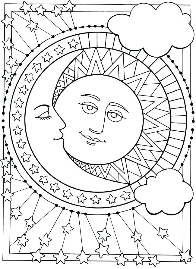 New Moon Coloring Pages at GetColorings.com | Free printable colorings ...