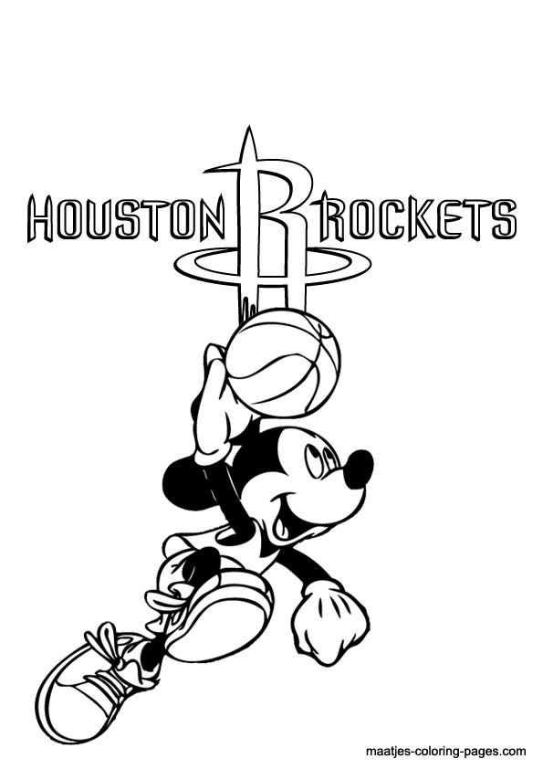 595x842 Houston Rockets Nba Coloring Pages 04.png Coloring