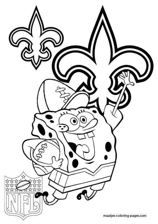 New Orleans Saints Color Pages 506x716 New Orleans Saints Color Pages