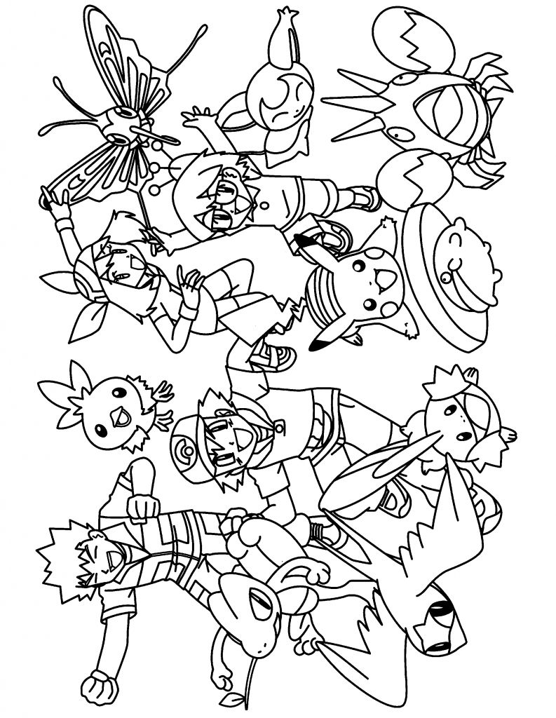 New Pokemon Advanced Coloring Pages Color Pokemon Groups 793x1024 New Pokemon Advanced Coloring Pages Color Pokemon Groups