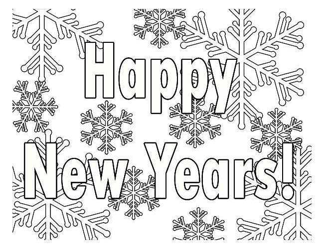 2018 Happy New Year Coloring Pages 650x500 2018 Happy New Year Coloring Pages