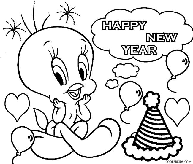 Happy New Year Coloring Sheet 2018 650x553 Happy New Year Coloring Sheet 2018