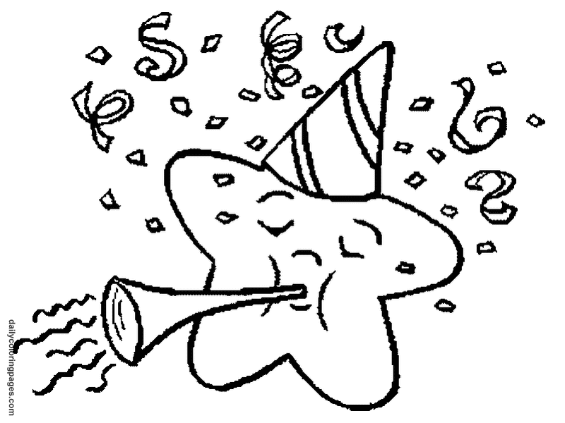 New Year's Eve Coloring Pages Holiday New Year 800x600 New Year's Eve Coloring Pages Holiday New Year