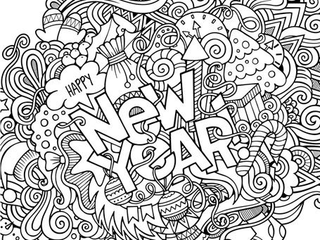 New Year Coloring Pages Free Coloring Printables 455x341 New Year Coloring Pages Free Coloring Printables