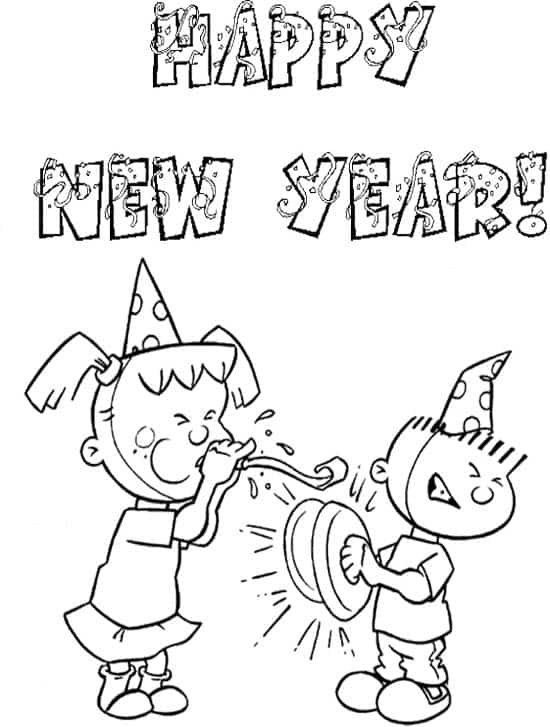 Happy New Year 2017 Coloring Pages Happy Greeting Images 550x727 Happy New Year 2017 Coloring Pages Happy Greeting Images