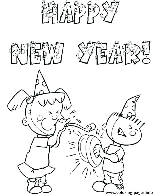 600x750 Happy New Year 2017 Coloring Pages Happy New Year Coloring Pages