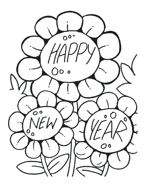 612x792 New Years Eve Coloring Pages Printable Happy New Year Coloring