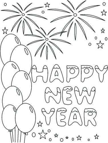379x500 Coloring Pages ~ New Years Coloring Pages Year For Adults New