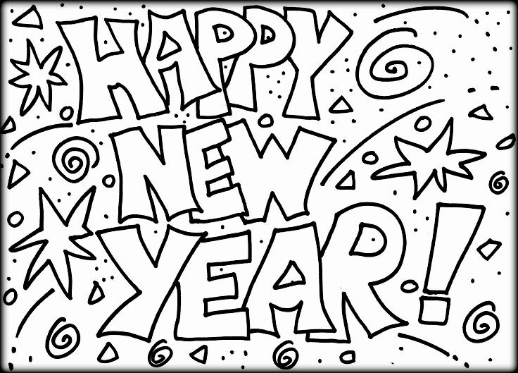 736x529 Happy New Year Coloring Pages Happy New Years Coloring Pages 2018