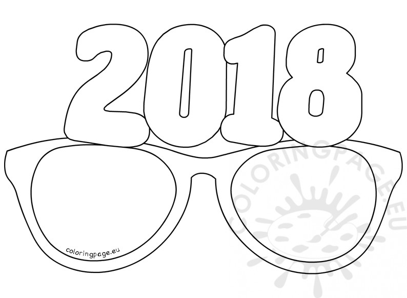794x581 New Year 2018 Coloring Pages Template And Printable For Kids