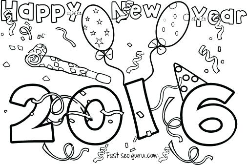 506x338 New Years Coloring Pages 2016 Happy New Year Coloring Pages