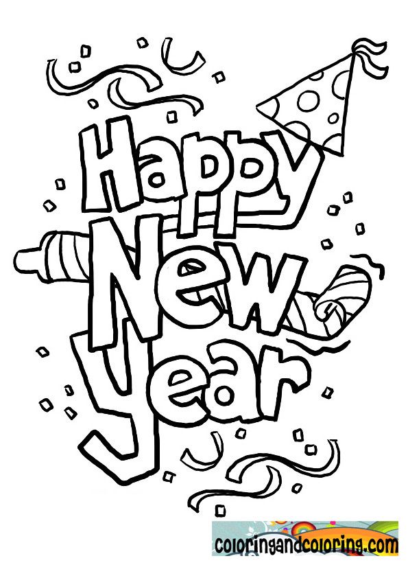595x842 Happy New Years Coloring Pages Www.sd Ram.us