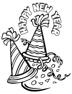 236x310 New Years Coloring Pages