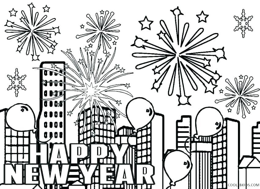 850x618 Happy New Year 2016 Coloring Pages Icontent