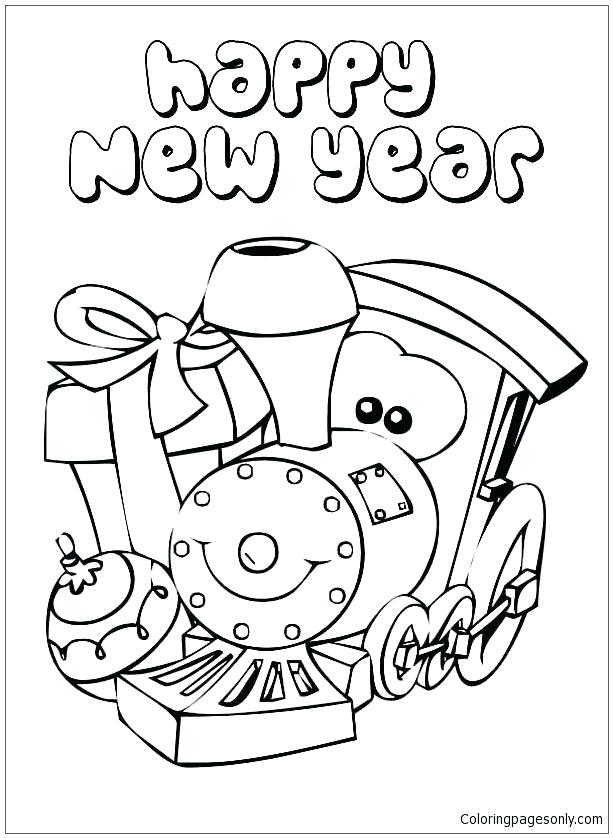 613x838 New Years Eve Coloring Pages
