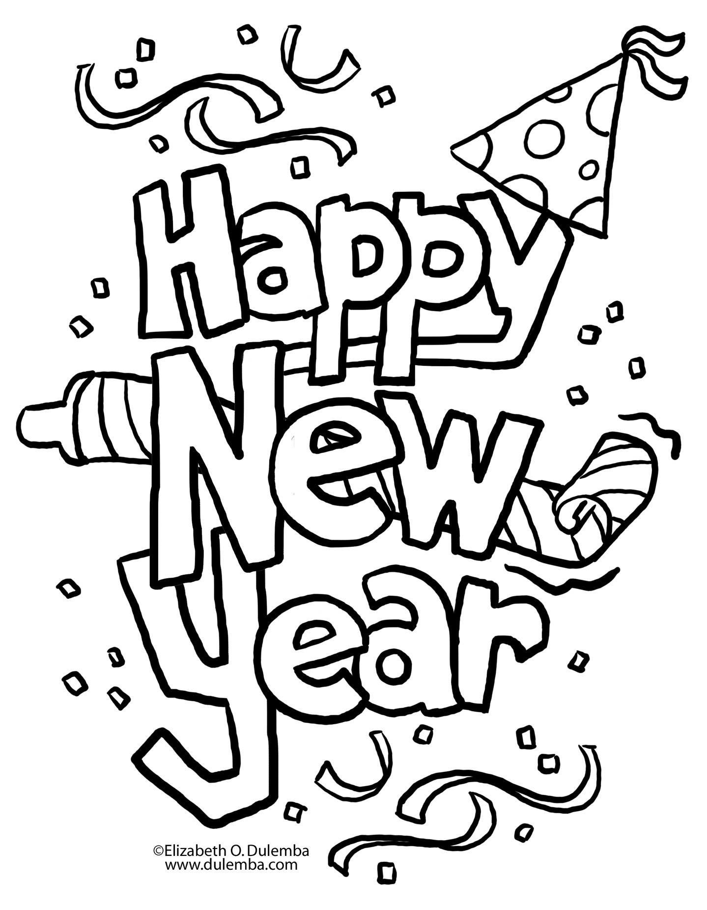 1439x1851 Best Watch More Like New Year S Eve Coloring Pages Free 5951