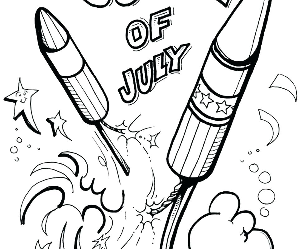 972x800 Fireworks Coloring Page Printable Happy New Year Fireworks