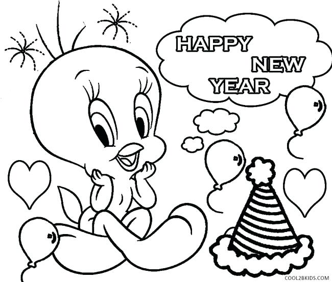 650x553 New Years Eve Coloring Pages New Years Printable Coloring Pages