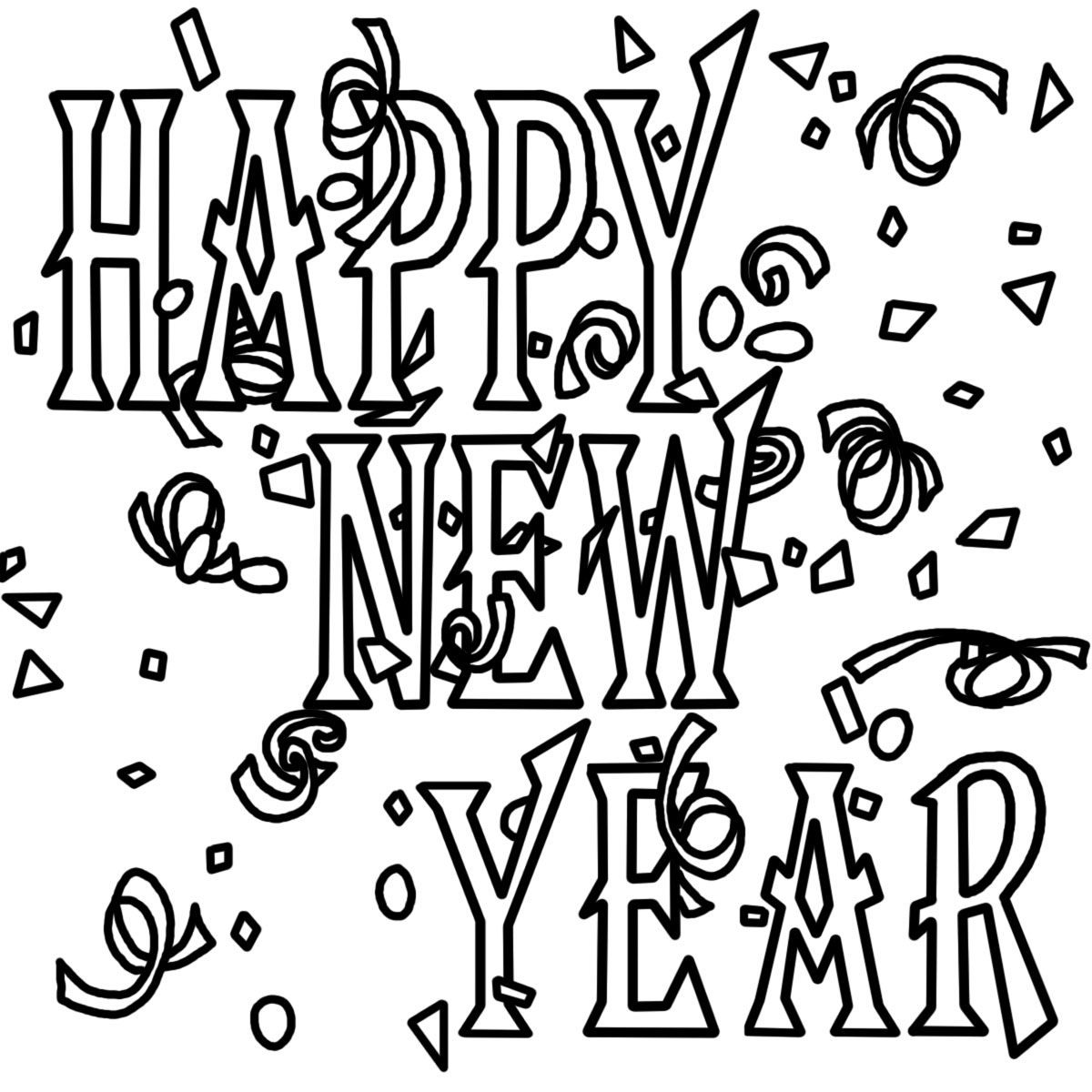 Surprise New Years Coloring Pictures Free Printable Pages For Kids 1200x1200 Surprise New Years Coloring Pictures Free Printable Pages For Kids