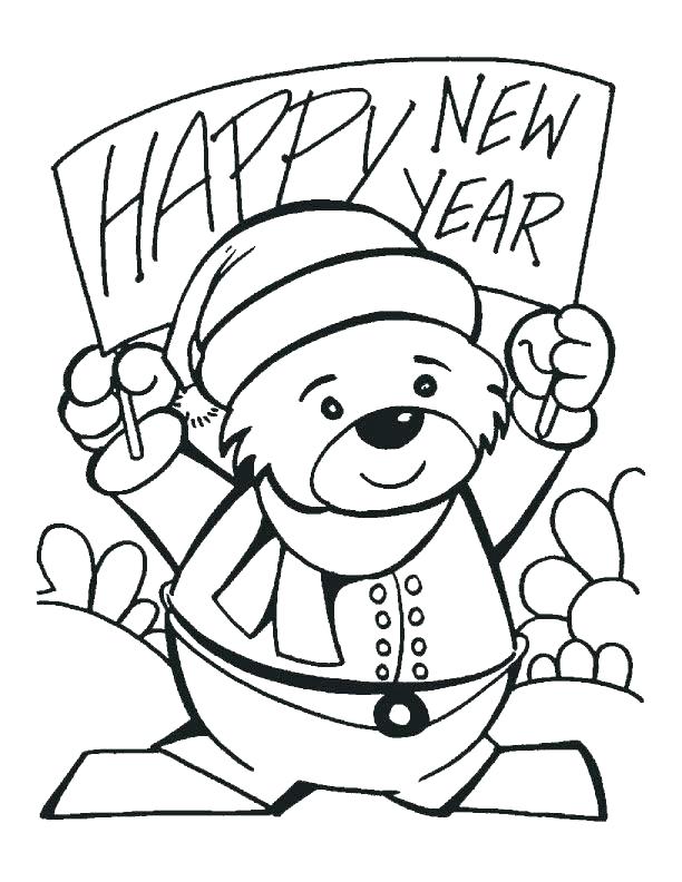 Happy New Year Coloring Pictures New Years Pictures To Color New 612x792 Happy New Year Coloring Pictures New Years Pictures To Color New