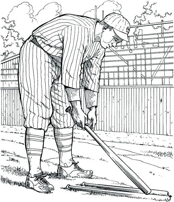 New York Coloring Pages Or New Coloring Pages New Player Baseball 576x671 New York Coloring Pages Or New Coloring Pages New Player Baseball