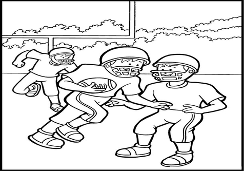 Football Coloring Pages Page Image Clipart Images 476x333 Football Coloring Pages Page Image Clipart Images