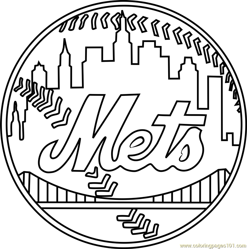 New York Mets Coloring Pages at GetColorings.com | Free printable ...