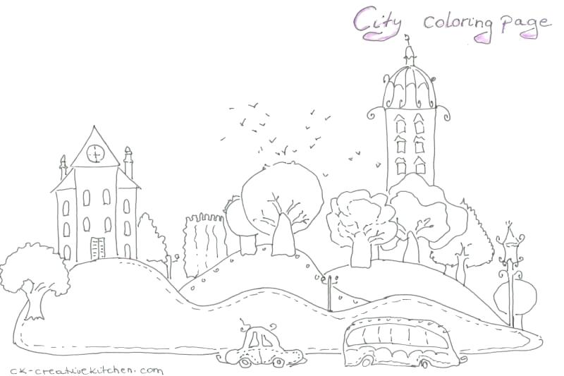 800x533 City Coloring Page City Coloring Pages New City Coloring Pages