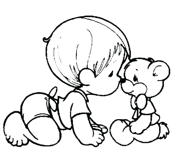 600x576 Coloring Pages Baby Newborn Baby Girl Coloring Pages Precious