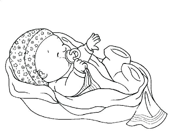 600x458 Coloring Pages Of Baby Jesus Baby Coloring Pages By Coloring Page
