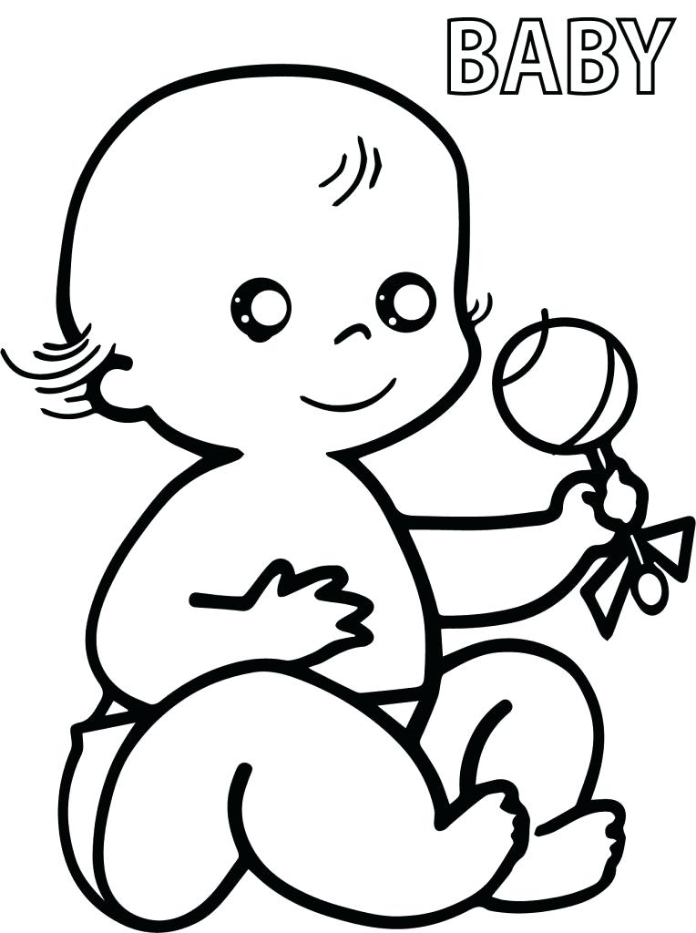 Newborn Baby Coloring Pages at GetColorings.com | Free printable ...