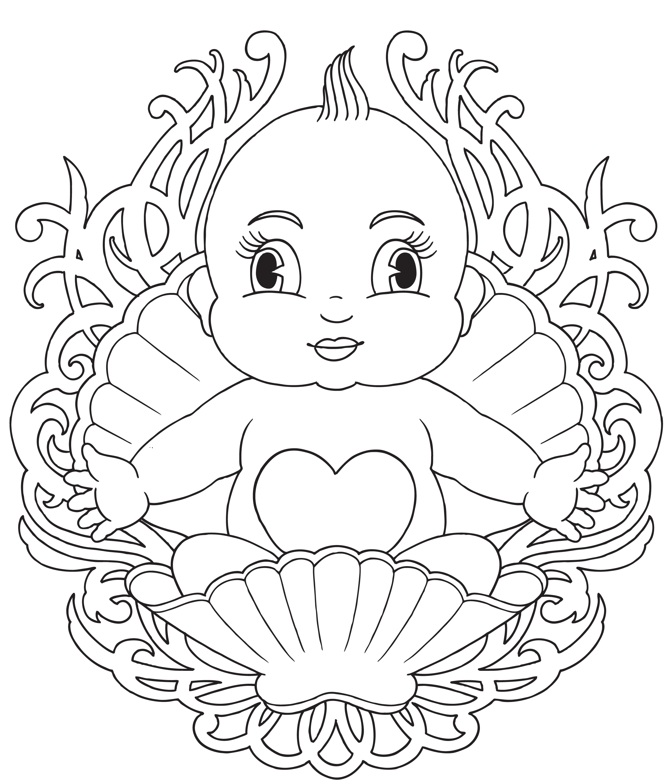 2550x2958 Coloring Pages Of Babies Baby Page