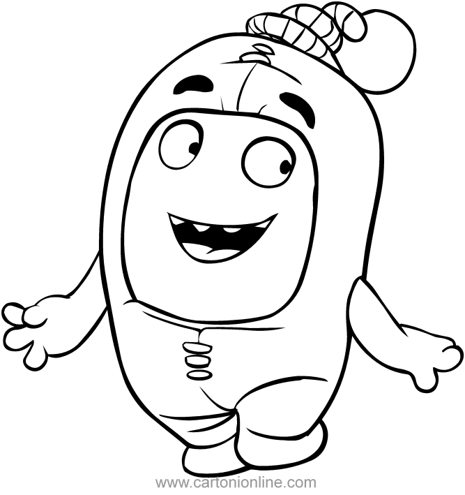 Newt Of The Oddbods Coloring Pages 667x709 Newt Of The Oddbods Coloring Pages