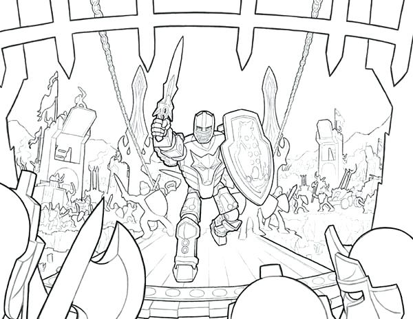 Knights Coloring Pages Knights Moving Forward Through Guards 600x464 Knights Coloring Pages Knights Moving Forward Through Guards