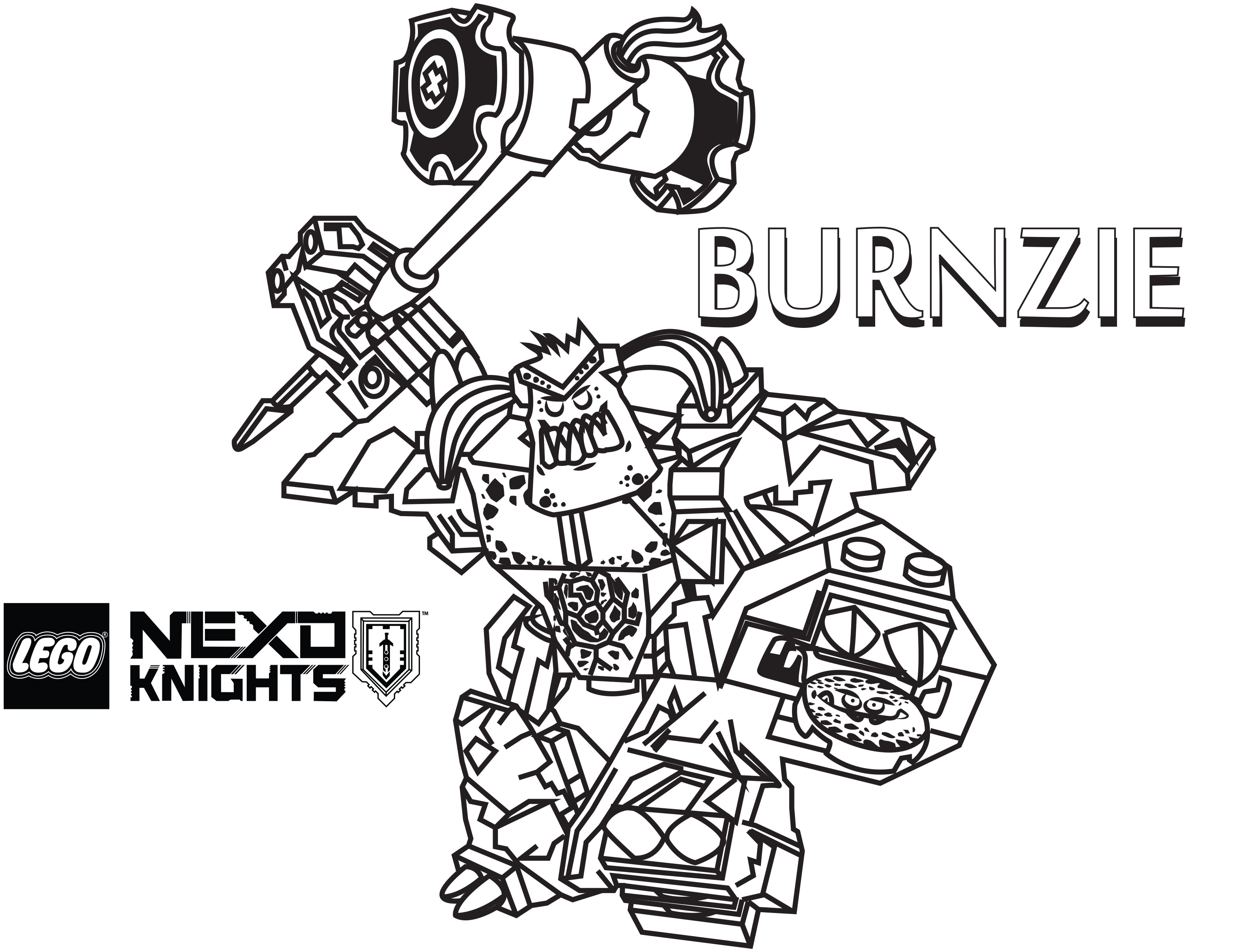 Lego Nexo Knights Coloring Pages Burnzie 3098x2346 Lego Nexo Knights Coloring Pages Burnzie