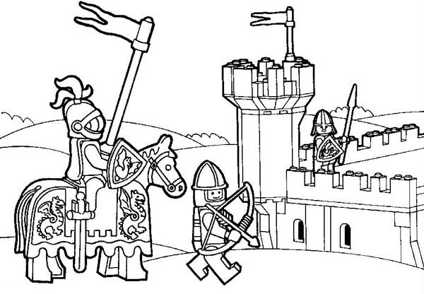 Lego Kingdom Coloring Pages 600x416 Lego Kingdom Coloring Pages