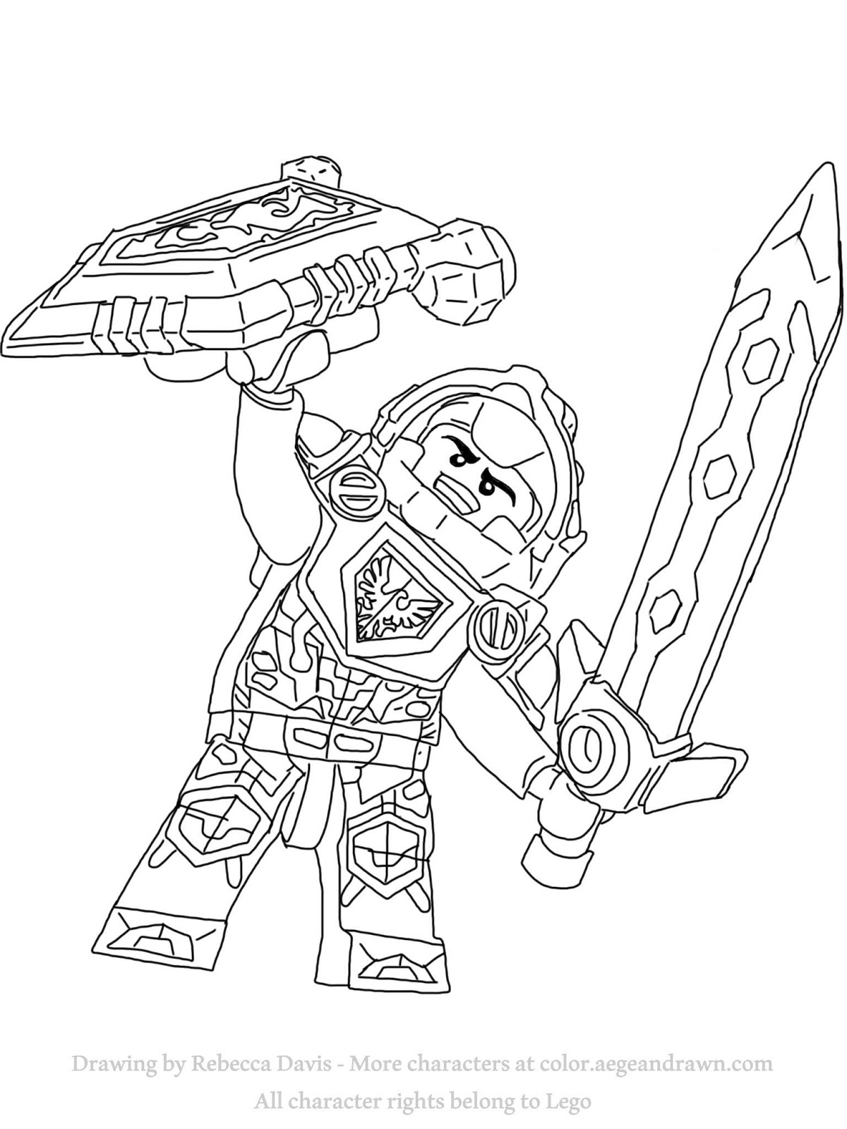 Nexo Knights Coloring Pages Aegean Drawn 1200x1600 Nexo Knights Coloring Pages Aegean Drawn