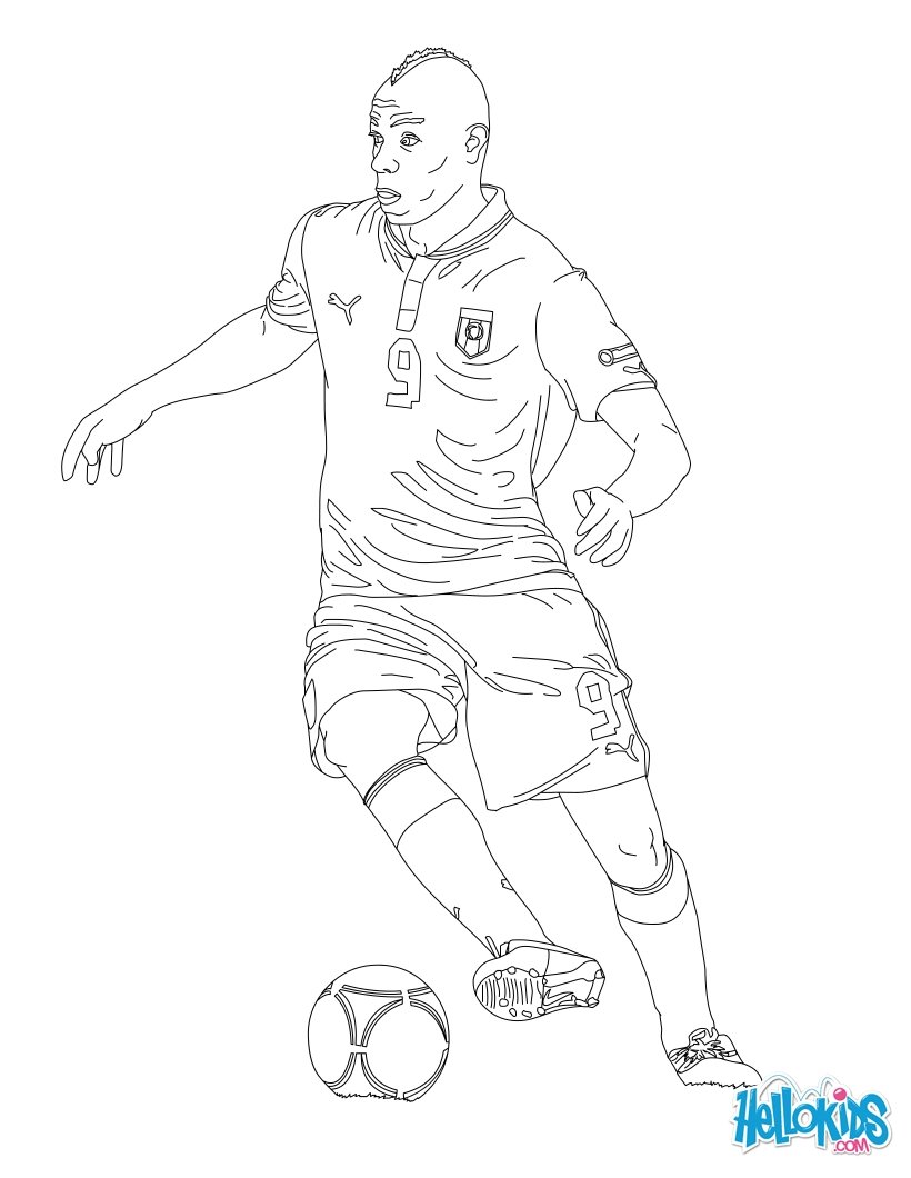 820x1060 Mario Baloteli Ausmalbilder Template
