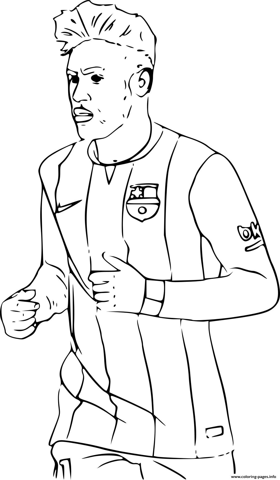 1122x1925 Soccer Coloring Pages Neymar Of Ronaldo Picture 16 Lionel Messi