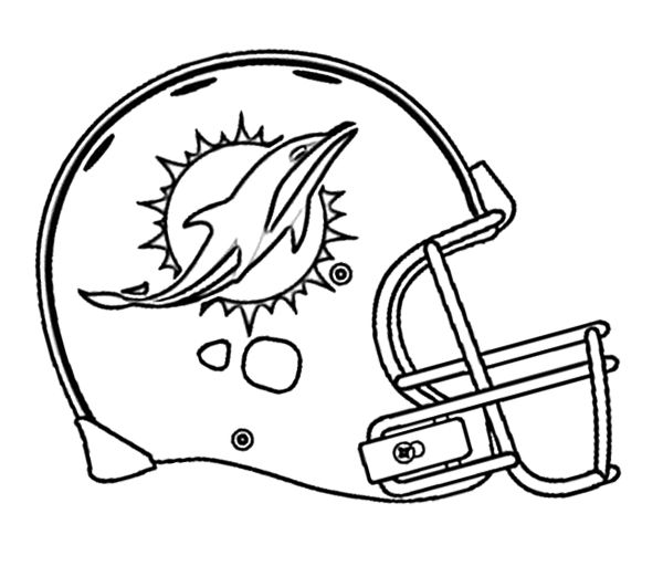 Football Miami Dolphins Coloring Page Kids Coloring Pages 600x531 Football Miami Dolphins Coloring Page Kids Coloring Pages